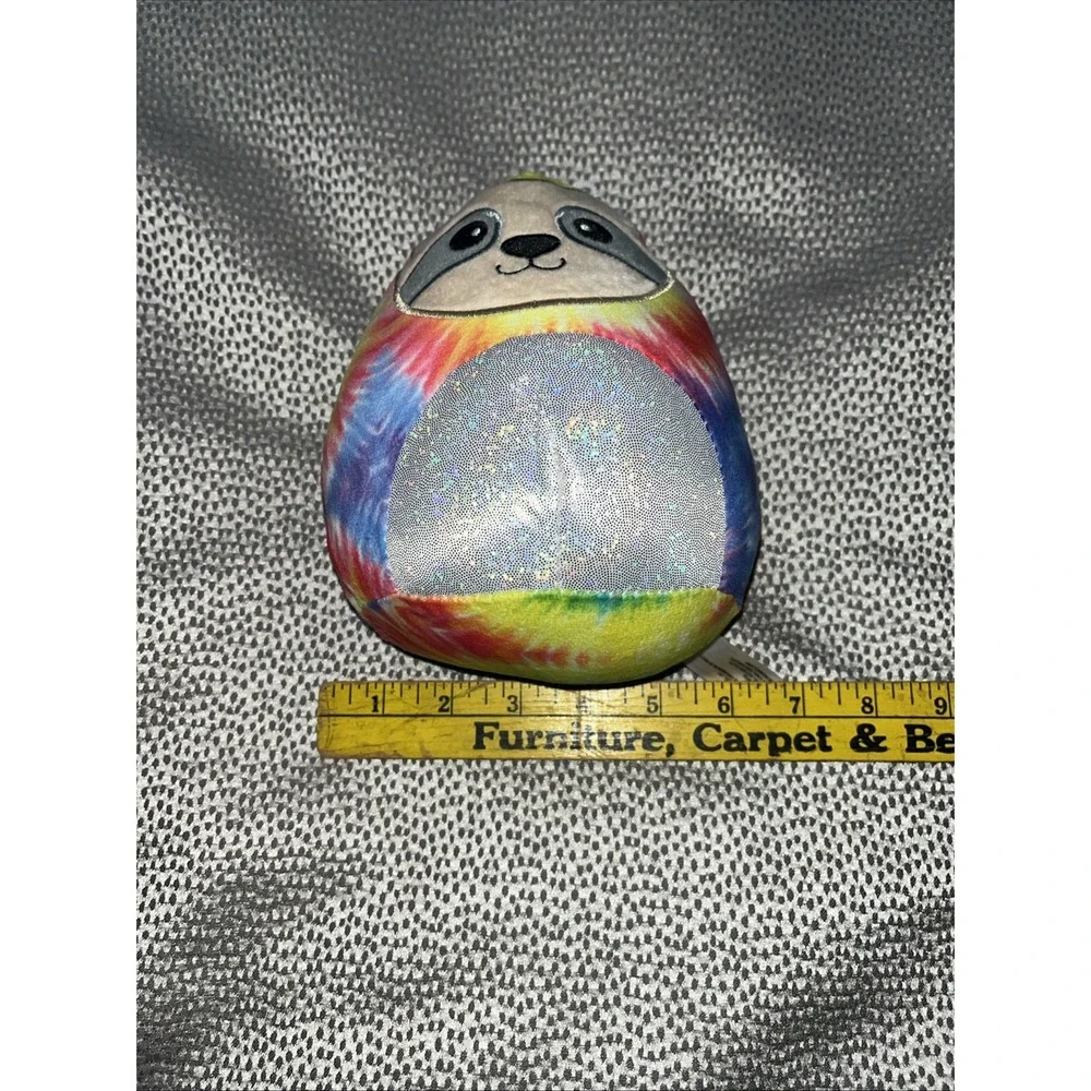 Peek A Boo Plush Tie Dyed Sloth Small 7